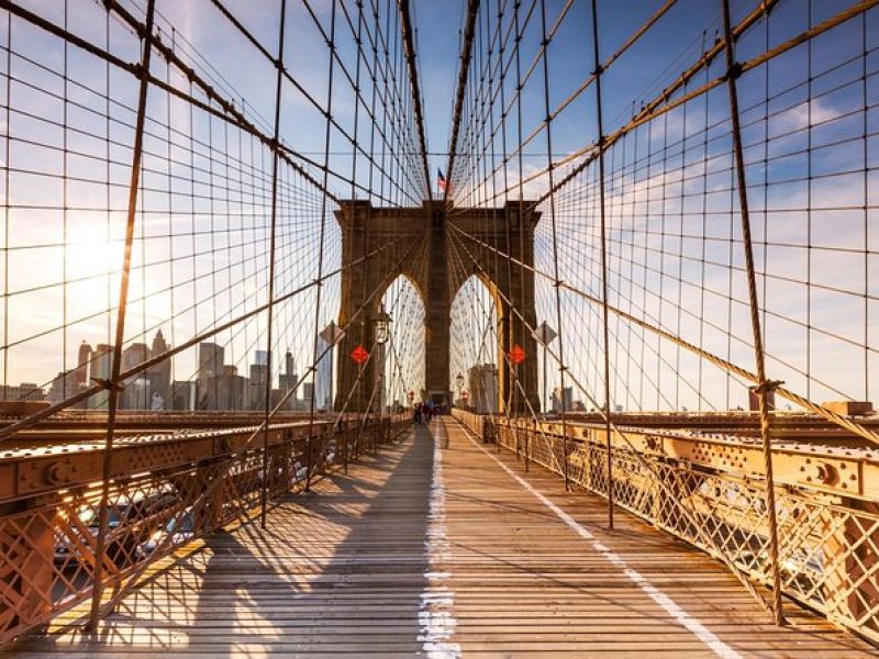 Tour of Brooklyn Bridge at Sunset