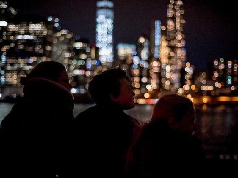 New York City Skyline Lights Sail
